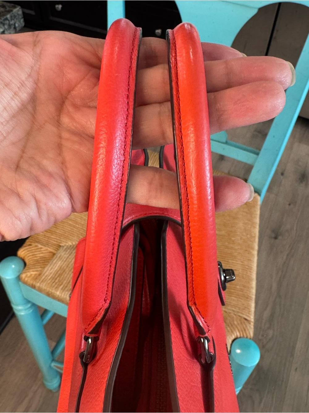 Coach Mercer 30 Red satchel - Picture 15 of 16